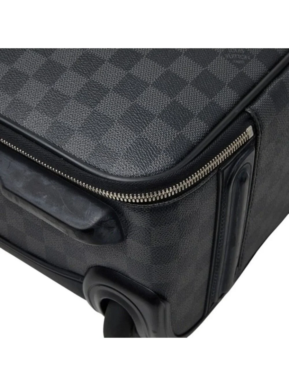 Louis Vuitton Damier Graphite Pegase 55 Travel Bag Suitcase Black Gray Leather